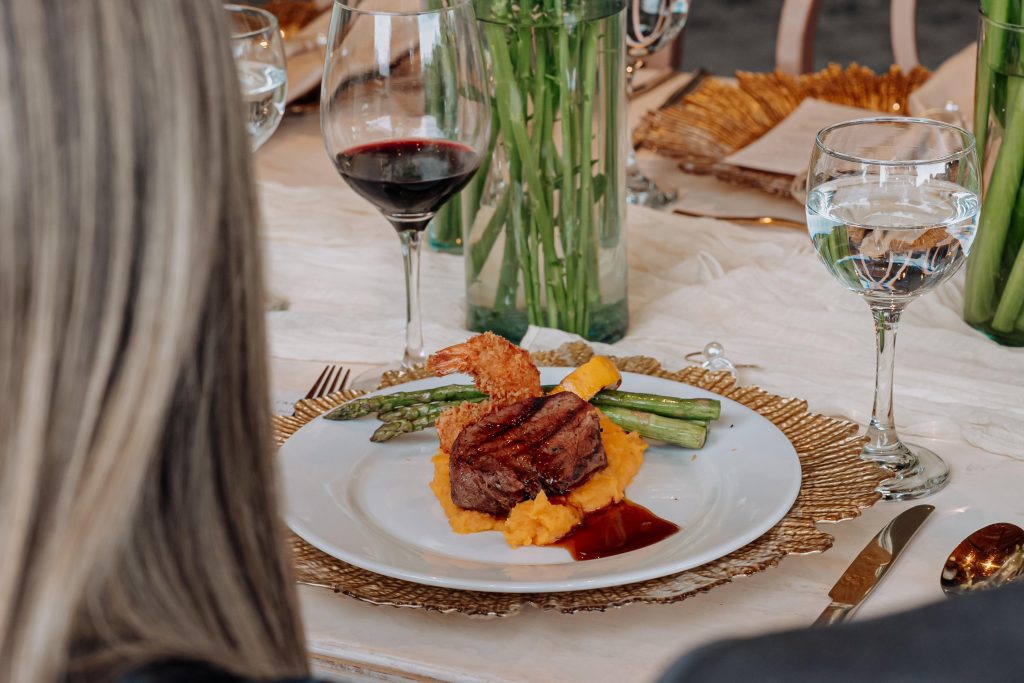 gastronomy in Bliss Glamping events